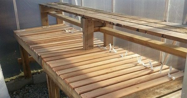 Best ideas about DIY Bunkie Board
. Save or Pin My diy greenhouse shelf made from pallets and bunky boards Now.