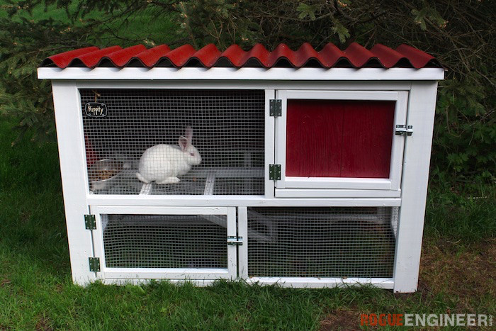 Best ideas about DIY Bunny Cage
. Save or Pin DIY Rabbit Hutch Plans Free & Easy Rogue Engineer Now.