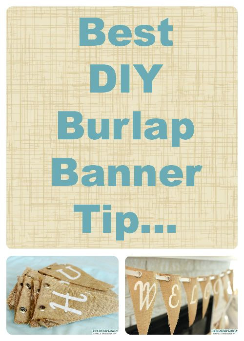 Best ideas about DIY Burlap Banners
. Save or Pin Burlap garland Diy banner and Banner ideas on Pinterest Now.