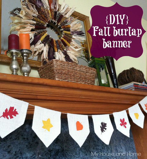 Best ideas about DIY Burlap Banners
. Save or Pin DIY Fall Burlap Banner Think Crafts by CreateForLess Now.