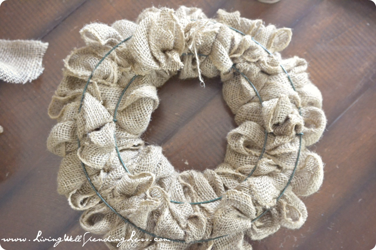 Best ideas about DIY Burlap Wreath
. Save or Pin DiY Burlap Wreath Living Well Spending Less Now.