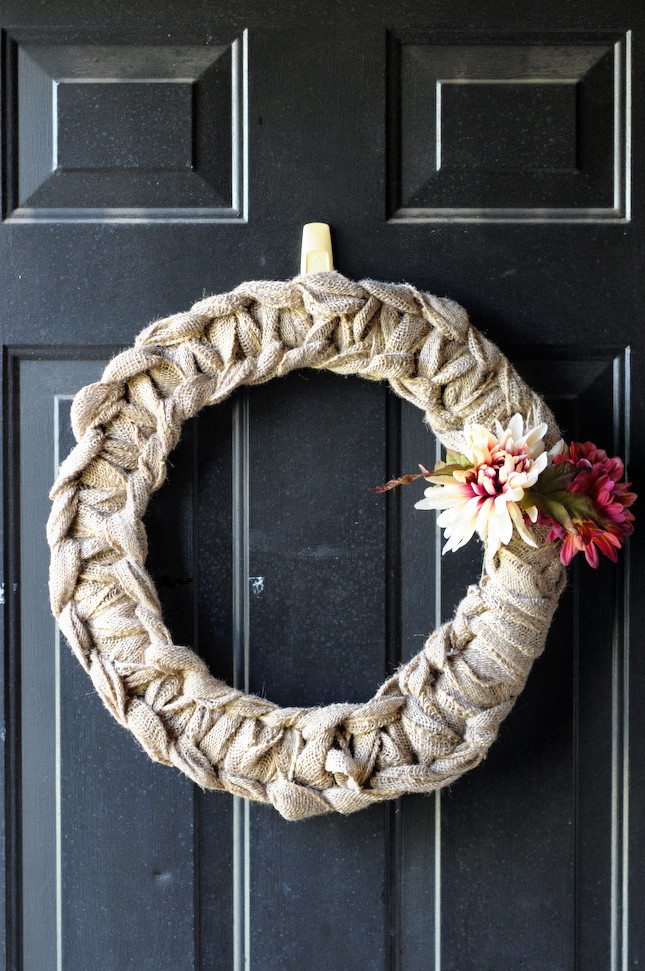 Best ideas about DIY Burlap Wreath
. Save or Pin DIY Fall Burlap Wreath Now.