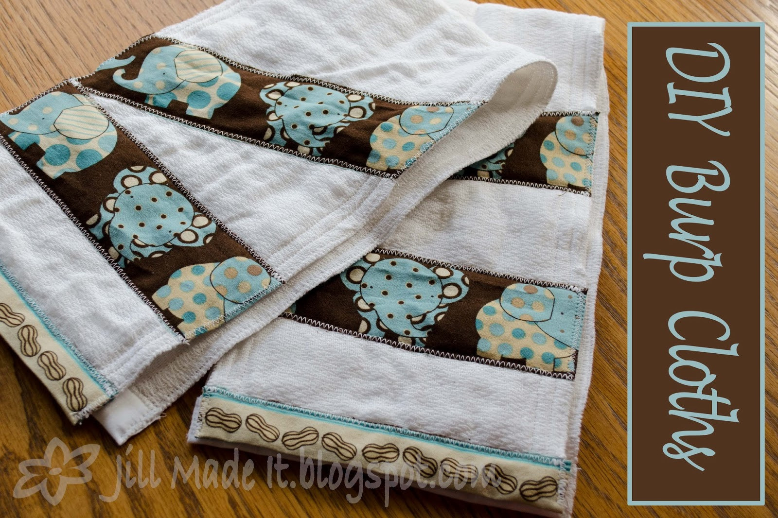 Best ideas about DIY Burp Cloths
. Save or Pin Jill Made It DIY Burp Cloths Now.