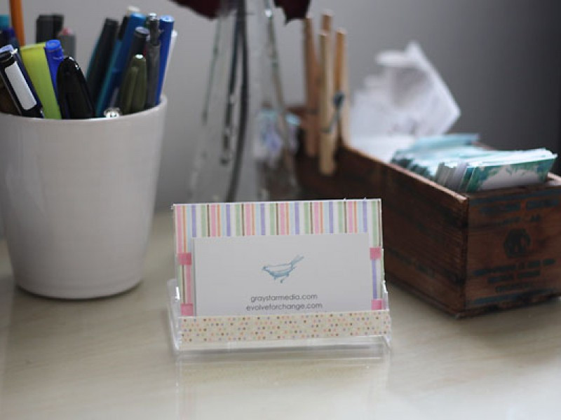 Best ideas about DIY Business Card Holder
. Save or Pin DIY Business Card Holder and Desk Calendar Rockville Now.