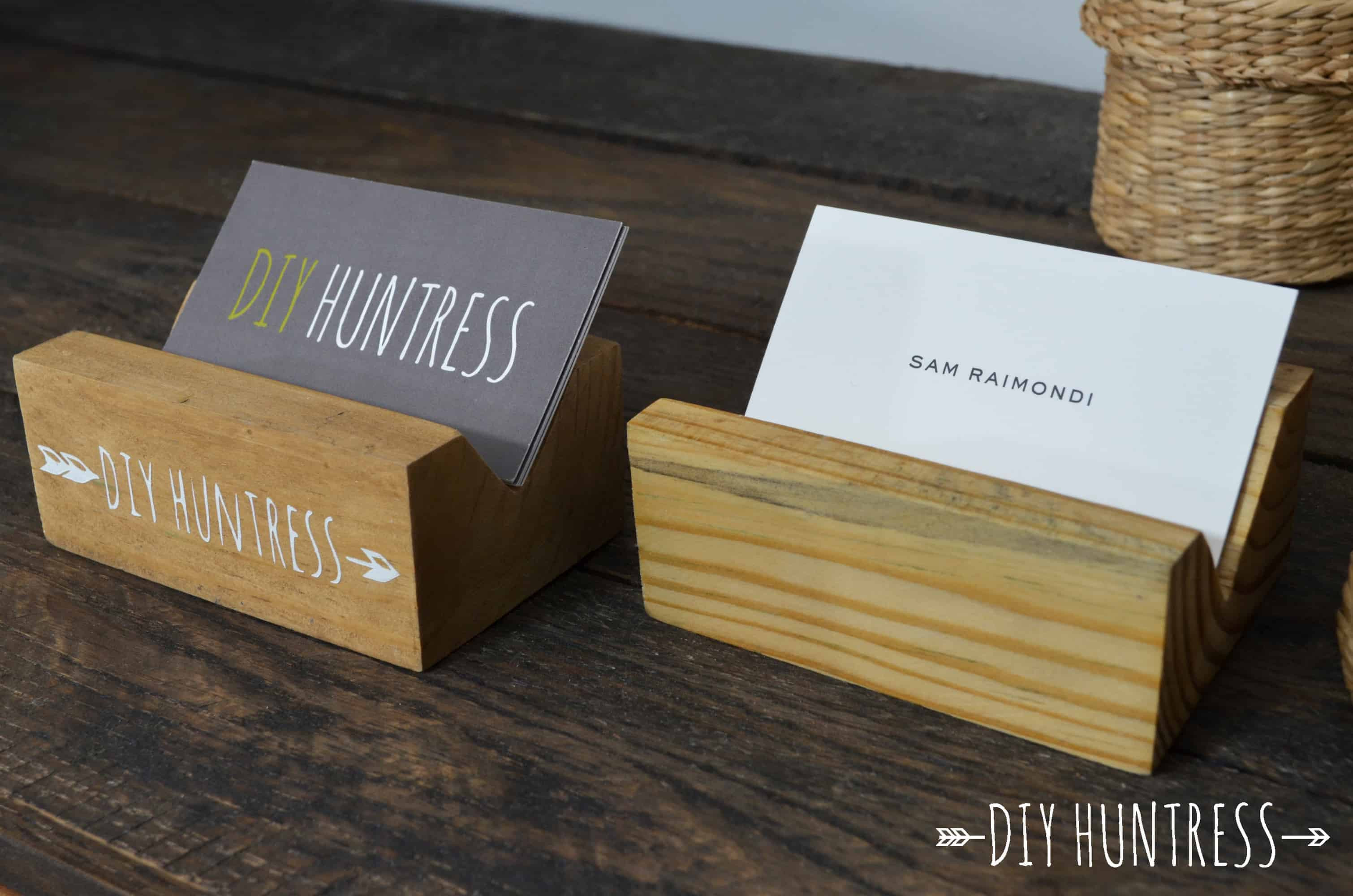 Best ideas about DIY Business Card Holder
. Save or Pin DIY Wooden Business Card Holder DIY Huntress Now.