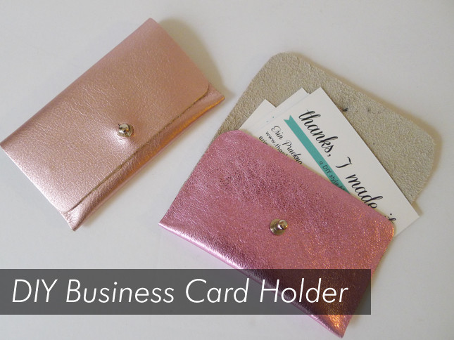 Best ideas about DIY Business Card Holder
. Save or Pin DIY Business Card Case – Craftbnb Now.