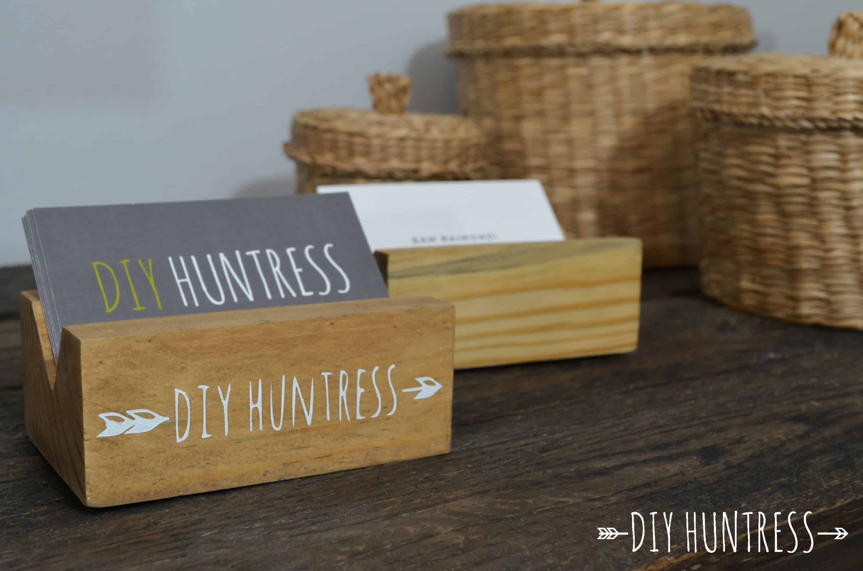 Best ideas about DIY Business Card Holder
. Save or Pin DIY Wooden Business Card Holder DIY Huntress Now.