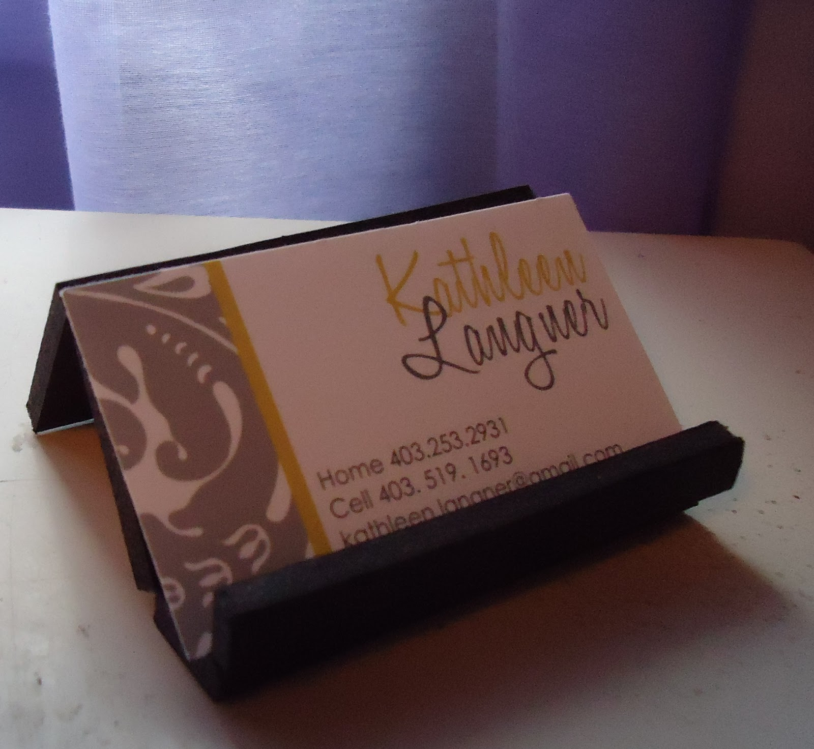 Best ideas about DIY Business Card Holders
. Save or Pin Sweet & Simple DIY Business Card Holder DIY Now.
