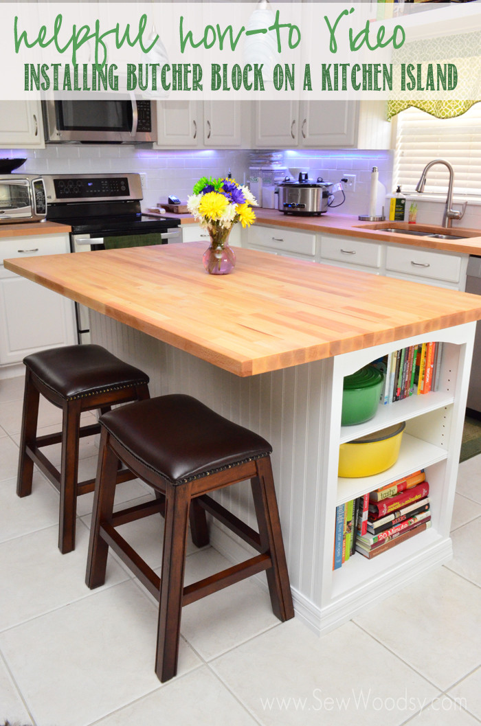 Best ideas about DIY Butcher Block Island
. Save or Pin Video Installing Butcher Block on a Kitchen Island Sew Now.