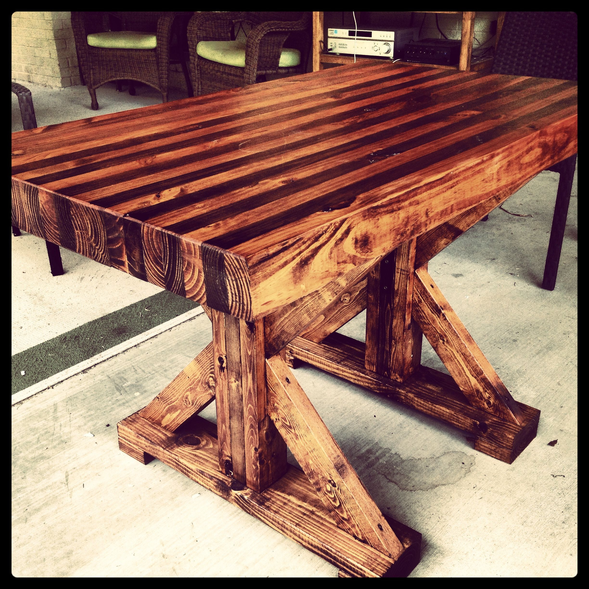 Best ideas about DIY Butchers Block Table
. Save or Pin Butcher block table I made Projects Now.
