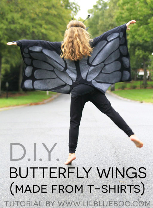 Best ideas about DIY Butterfly Wings
. Save or Pin How to Make Butterfly Wings from T Shirts Now.
