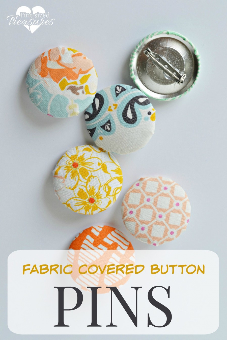 Best ideas about DIY Buttons Pins
. Save or Pin DIY Fabric Covered Button Pins · Pint sized Treasures Now.