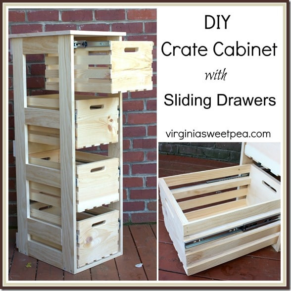 Best ideas about DIY Cabinet Drawers
. Save or Pin DIY Crate Cabinet with Sliding Drawers Sweet Pea Now.