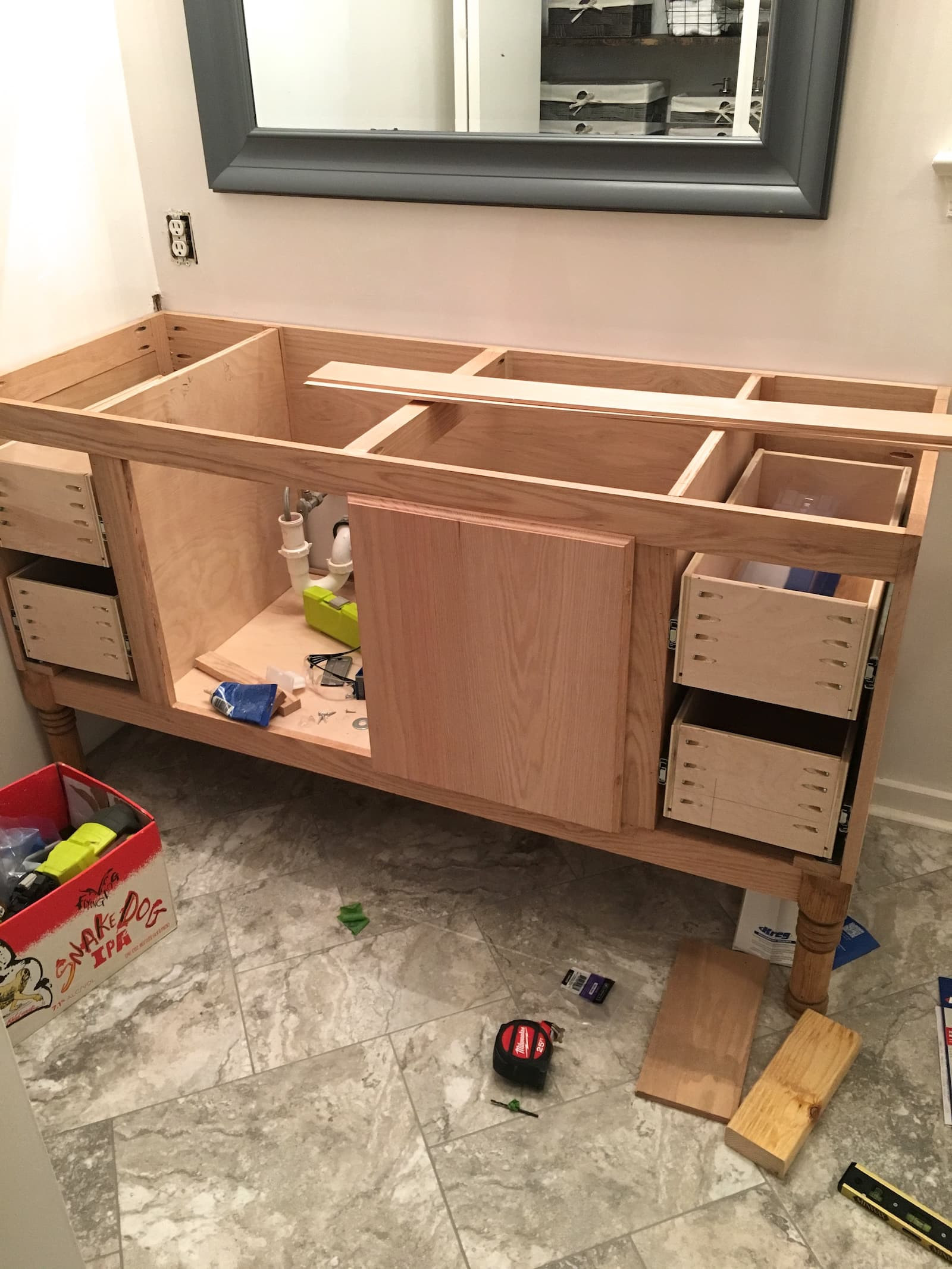 Best ideas about DIY Cabinet Drawers
. Save or Pin Building a DIY Bathroom Vanity Part 5 Making Cabinet Doors Now.