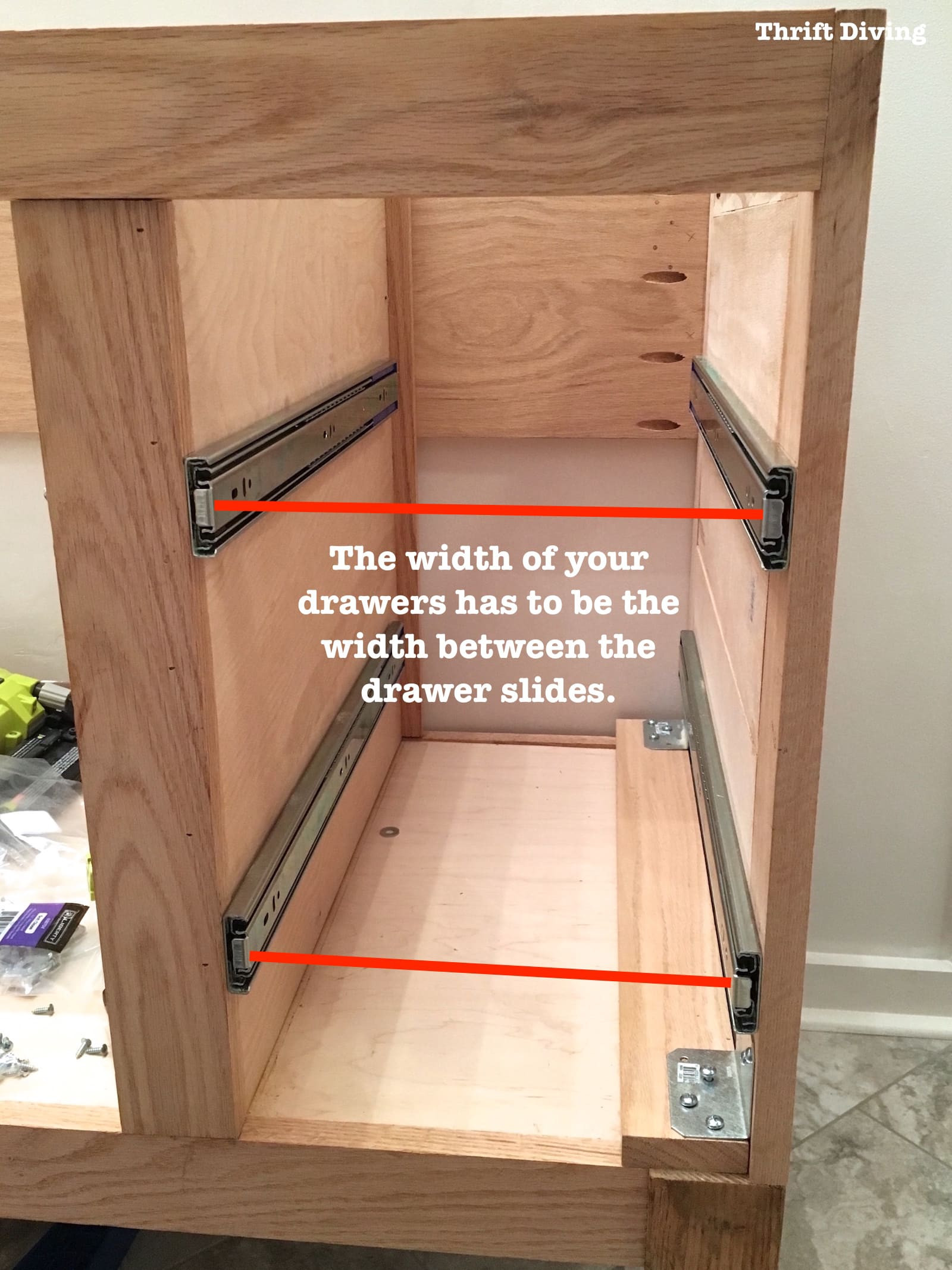 Best ideas about DIY Cabinet Drawers
. Save or Pin Build a DIY Bathroom Vanity Part 4 Making the Drawers Now.