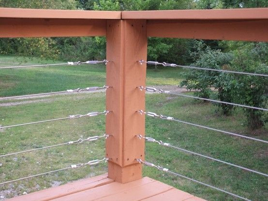 Best ideas about DIY Cable Railing Cheap
. Save or Pin Cable deck railing using Home Depot stuff by priscilla Now.