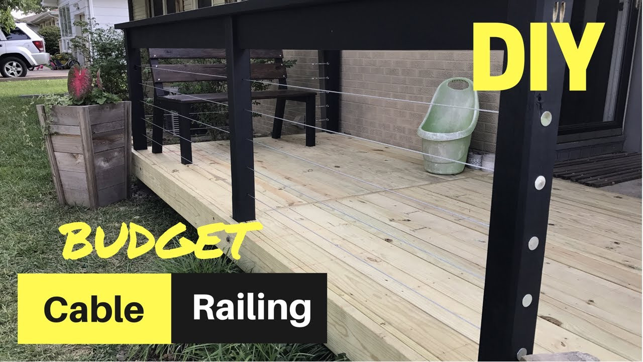 Best ideas about DIY Cable Railing Cheap
. Save or Pin CHEAP & EASY DIY Cable Deck Railing Now.