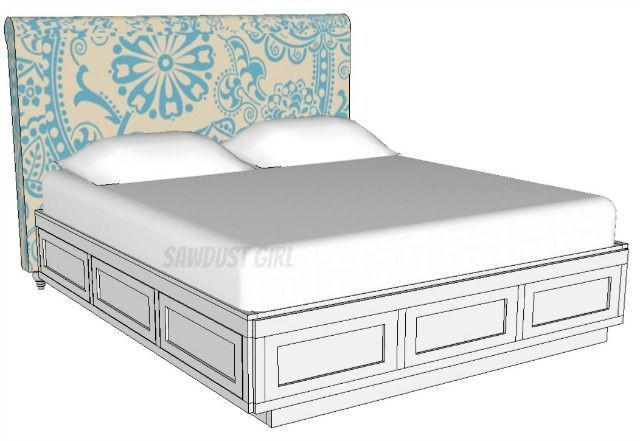 Best ideas about DIY Cal King Bed Frame
. Save or Pin Cal King Platform Storage Bed Free Plans Now.