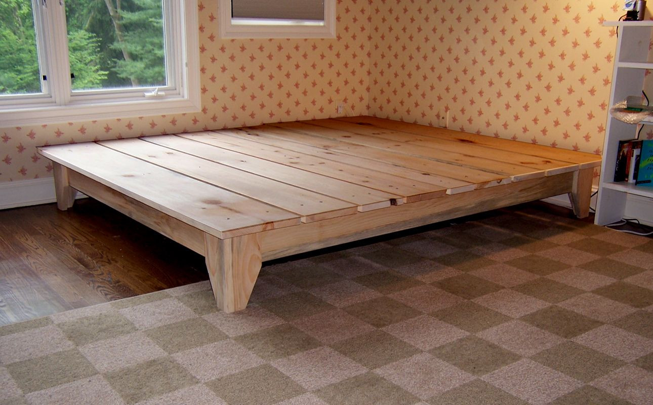 Best ideas about DIY Cal King Bed Frame
. Save or Pin Unique Rustic Platform Bed Frame King With Cool Design Now.