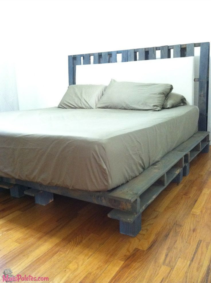 Best ideas about DIY Cal King Bed Frame
. Save or Pin Cama e cabeceira de cama ambas feitas paletes Veja Now.