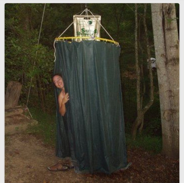 Best ideas about DIY Camp Shower
. Save or Pin Cool Idea " Make A Shower Enclosure For Camping Out A Now.