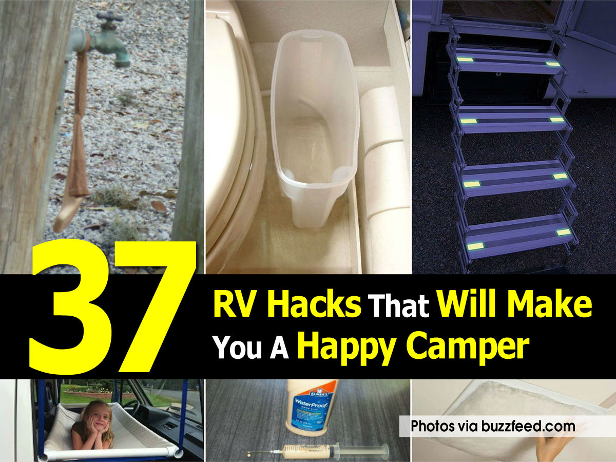 Best ideas about DIY Camper Hacks
. Save or Pin 37 RV Hacks That Will Make You A Happy Camper Now.