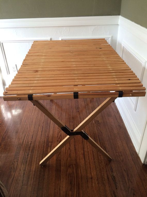 Best ideas about DIY Camping Table
. Save or Pin Vintage Topsport Camping Table Mid Century wood Table Now.