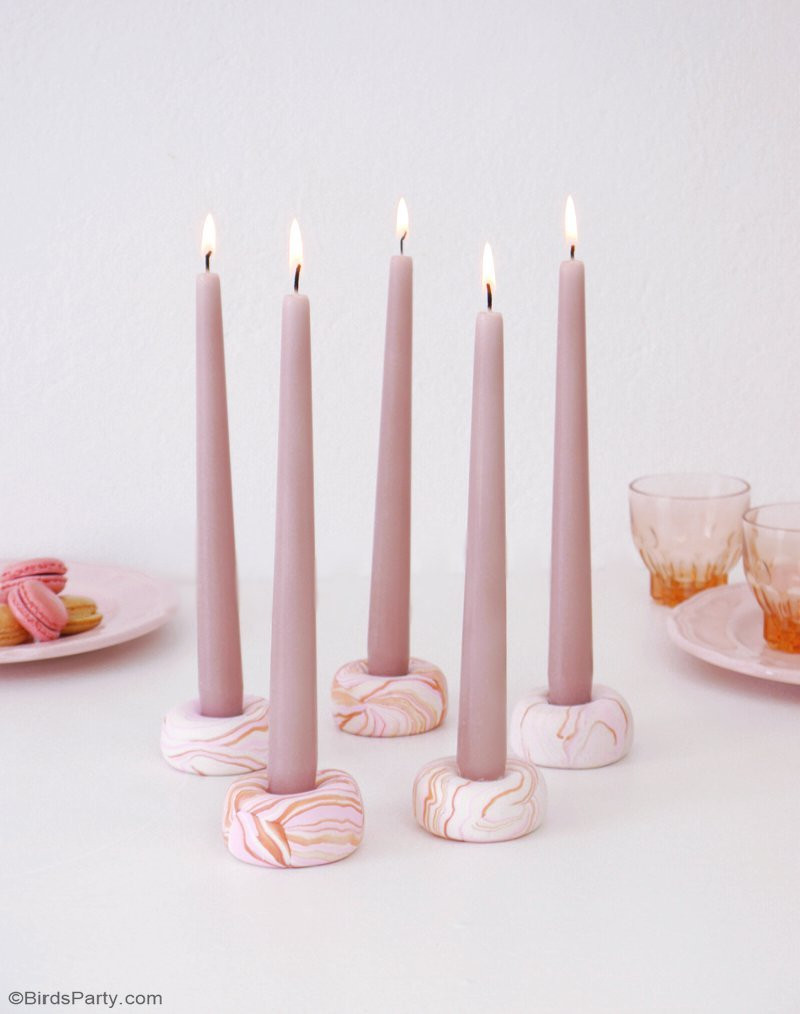 Best ideas about DIY Candle Holders
. Save or Pin DIY Marbled Candle Holders Party Ideas Now.