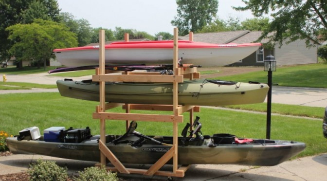 Best ideas about DIY Canoe Rack
. Save or Pin DIY Rolling Kayak Storage Rack 2x4s and caster wheels Now.