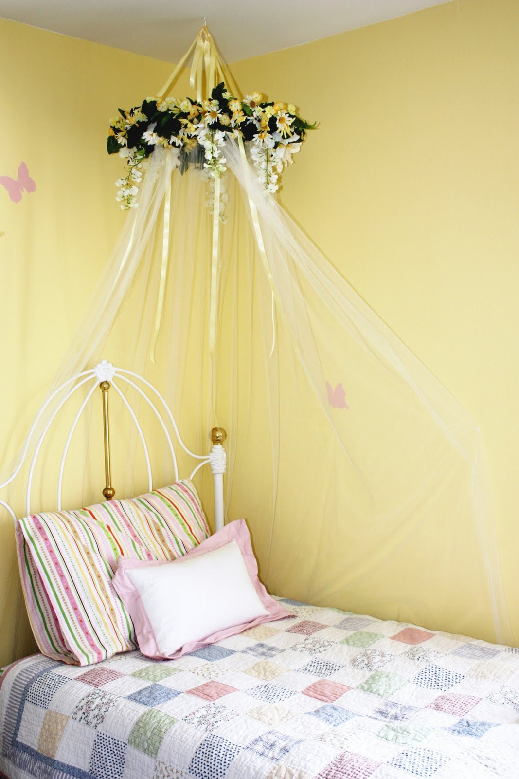 Best ideas about DIY Canopy Bed
. Save or Pin Everyday Art DIY bed canopy for little girls room Now.