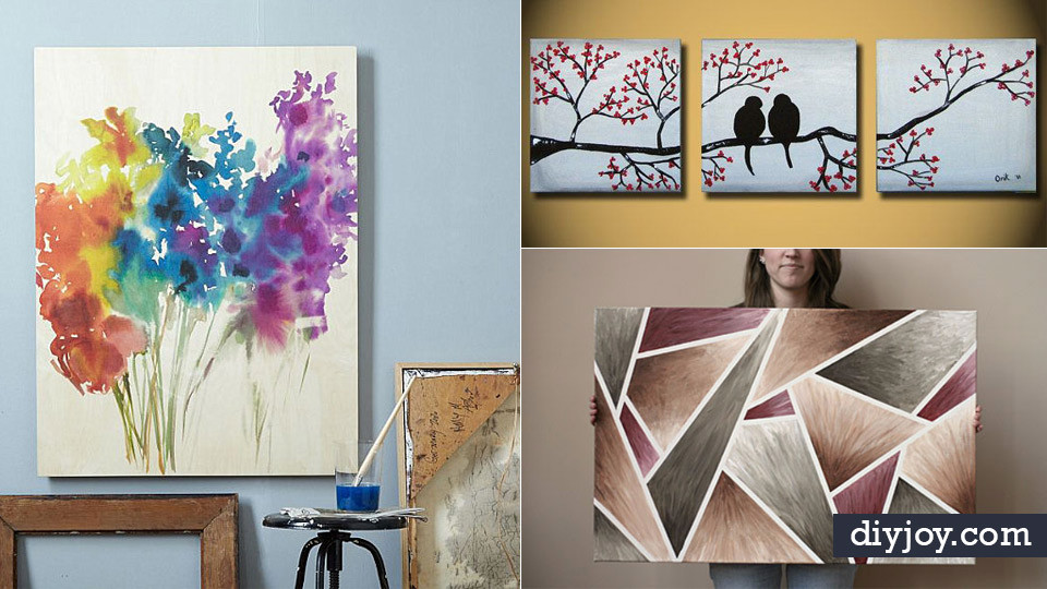 Best ideas about DIY Canvas Art
. Save or Pin 36 DIY Canvas Painting Ideas Now.