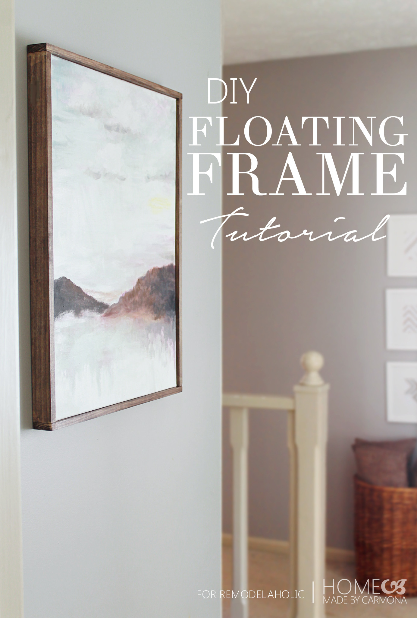 Best ideas about DIY Canvas Frame
. Save or Pin Tutorial Chic Floating Frame for a Canvas Now.