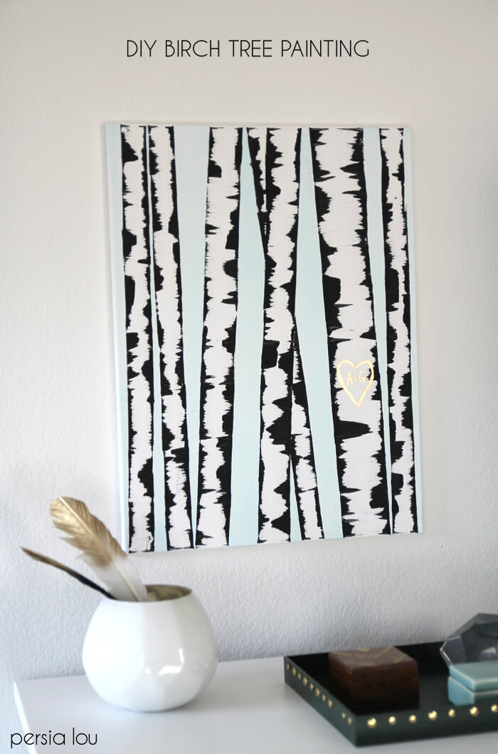 Best ideas about DIY Canvas Paintings
. Save or Pin Make DIY Birch Tree Art Persia Lou Now.