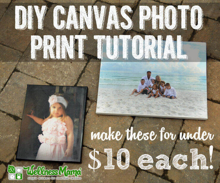 Best ideas about DIY Canvas Prints
. Save or Pin DIY Canvas Print Tutorial Wellness Mama Now.