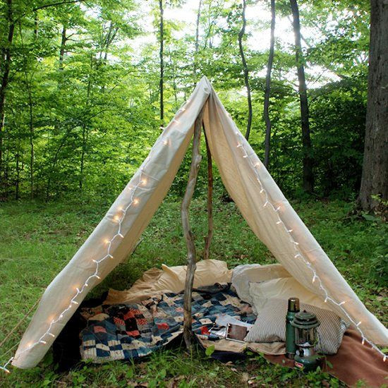 Best ideas about DIY Canvas Tent
. Save or Pin Create a simple cozy canvas tent with this DIY Now.