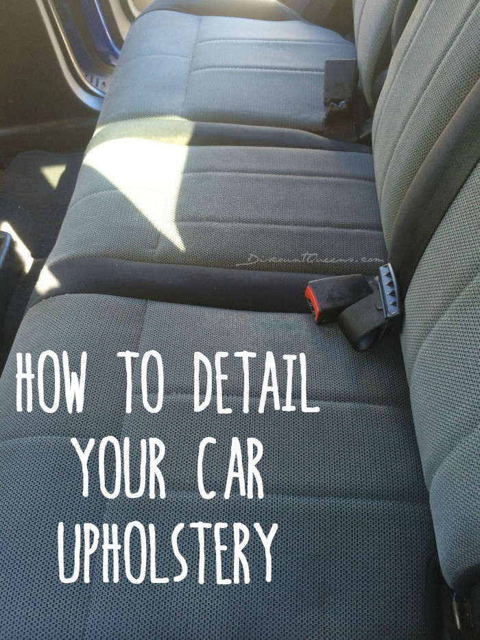 Best ideas about DIY Car Cleaner
. Save or Pin DIY Detail Your Cars Upholstery Now.