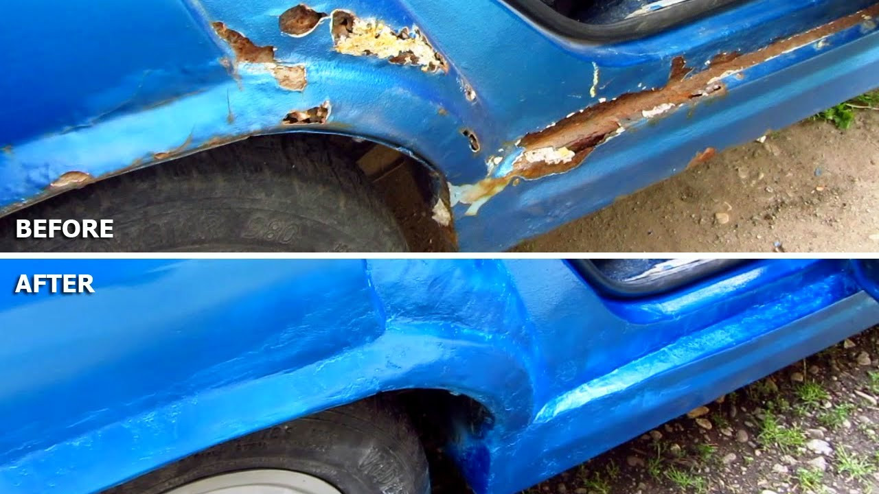 Best ideas about DIY Car Paint Repair
. Save or Pin Car Body Repair DIY rust holes filler sanding primer Now.