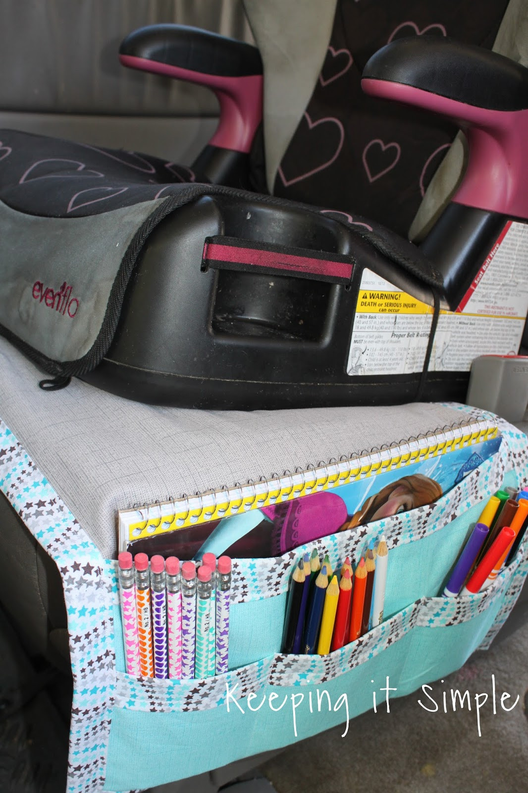 Best ideas about DIY Car Seat Organizer
. Save or Pin Keeping it Simple DIY Car Seat Organizer for Kids Snacks Now.