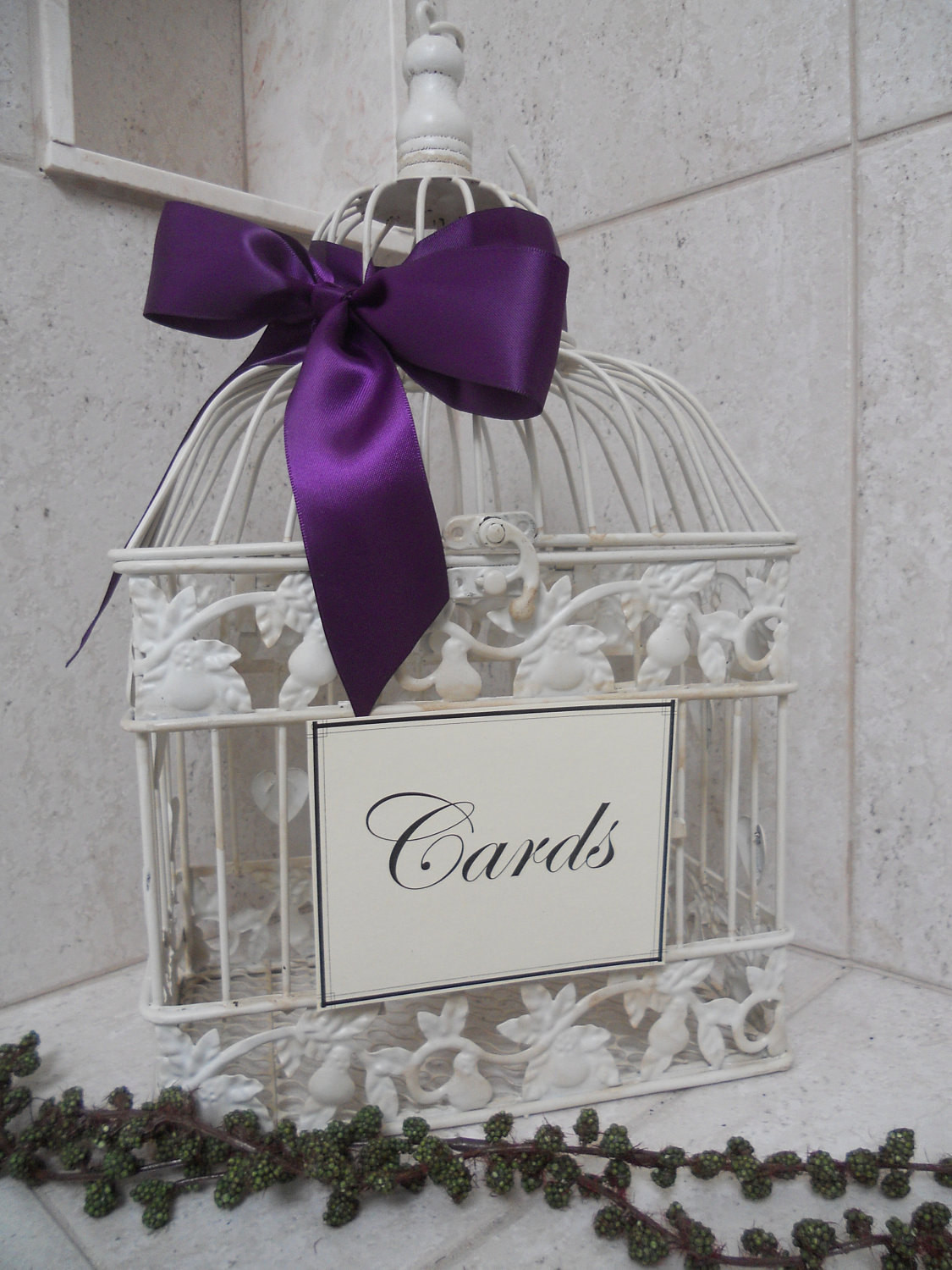 Best ideas about DIY Card Holder
. Save or Pin DIY Shabby Ivory Birdcage Wedding Card Holder Bird Cage Now.