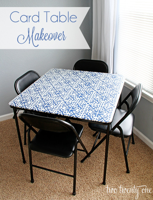 Best ideas about DIY Card Table
. Save or Pin Card Table Makeover Two Twenty e Now.