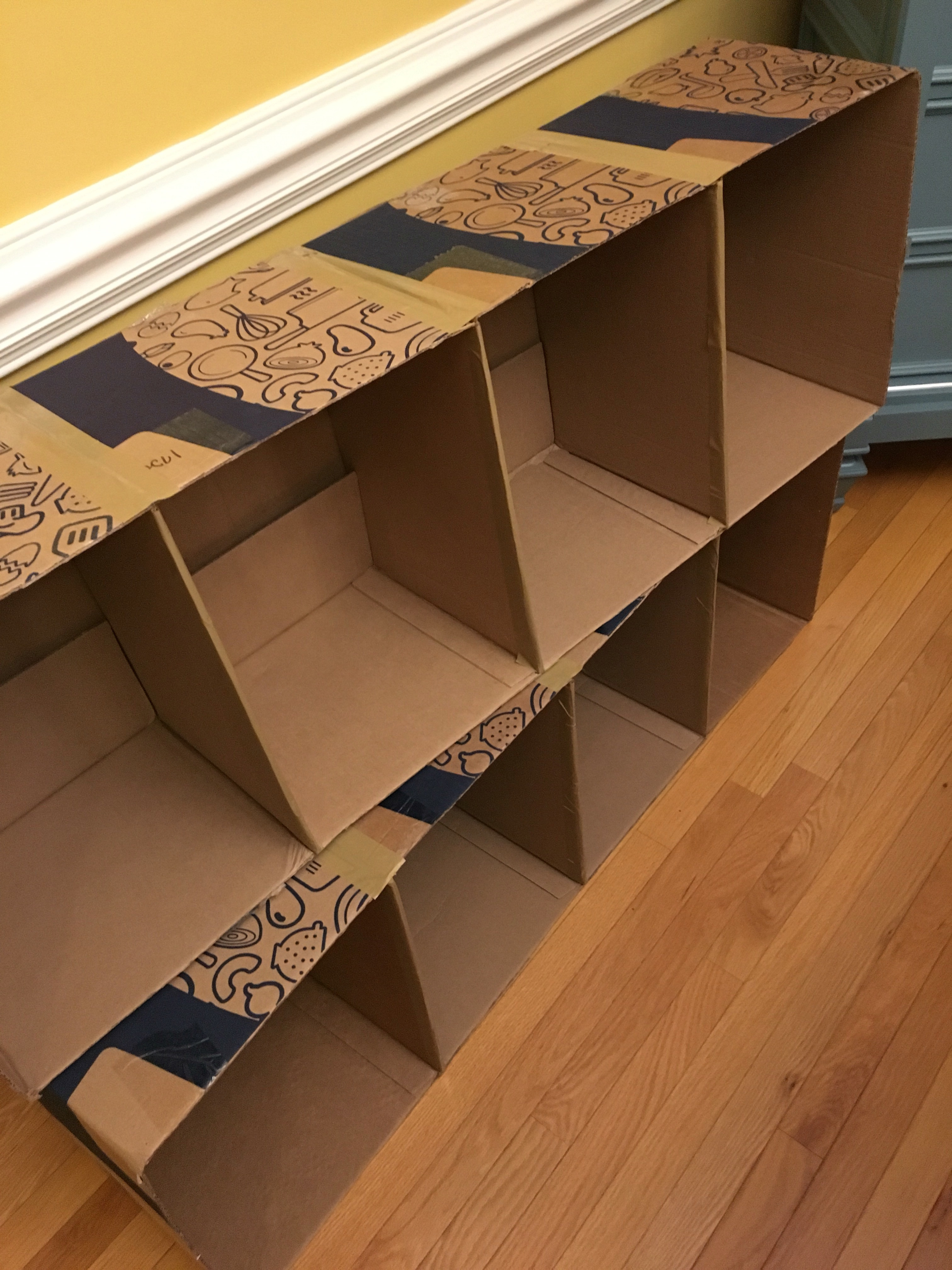 Best ideas about DIY Cardboard Box Shelves
. Save or Pin DIY Shelving from gasp Cardboard Boxes – A Bunch of Craft Now.