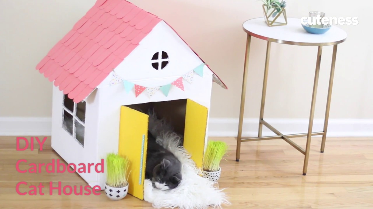 Best ideas about DIY Cardboard Cat House
. Save or Pin How To Build A Cat House Cuteness Now.