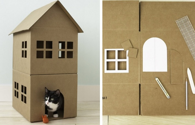 Best ideas about DIY Cardboard Cat House
. Save or Pin TRENDS 8 Cool DIY Projects and Hacks for Cats Now.