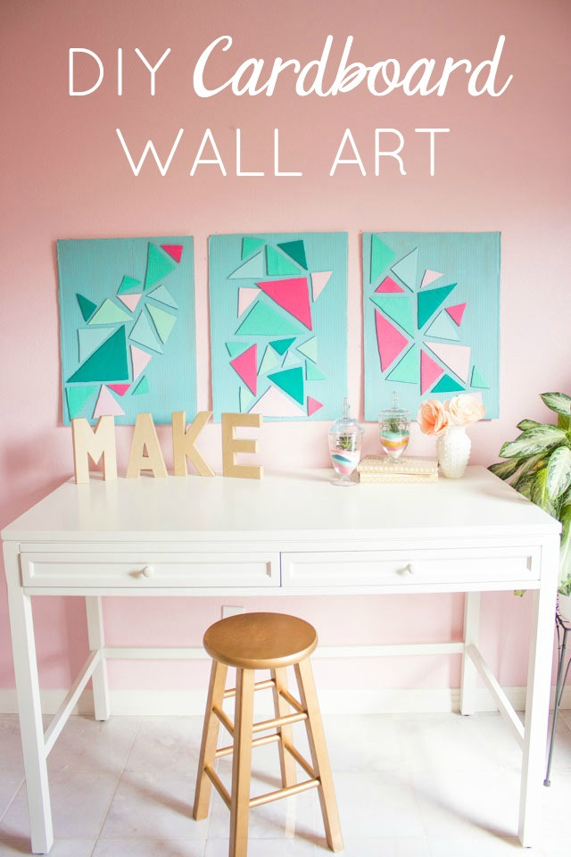 Best ideas about DIY Cardboard Wall Art
. Save or Pin How to Turn a Cardboard Box into Wall Art Now.