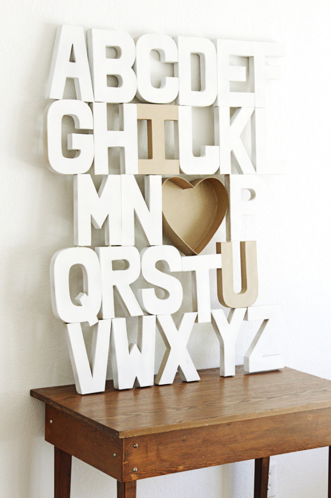 Best ideas about DIY Cardboard Wall Art
. Save or Pin DIY Wall Art Paper Mache Alphabet Craft Now.