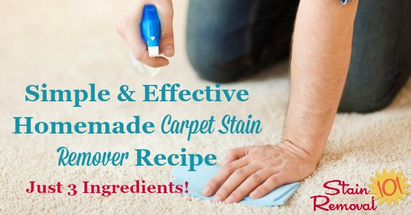 Best ideas about DIY Carpet Stain Remover
. Save or Pin Homemade Carpet Stain Remover Recipe Simple & No Scrub Now.