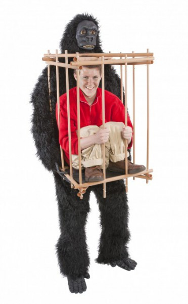 Best ideas about DIY Carry Me Costume
. Save or Pin Get Me Outta This Cage gorilla cage costume Now.