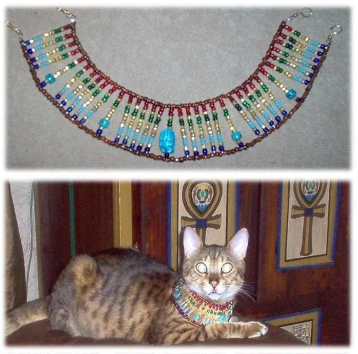 Best ideas about DIY Cat Collar
. Save or Pin DIY Egyptian cat collar Cats Now.