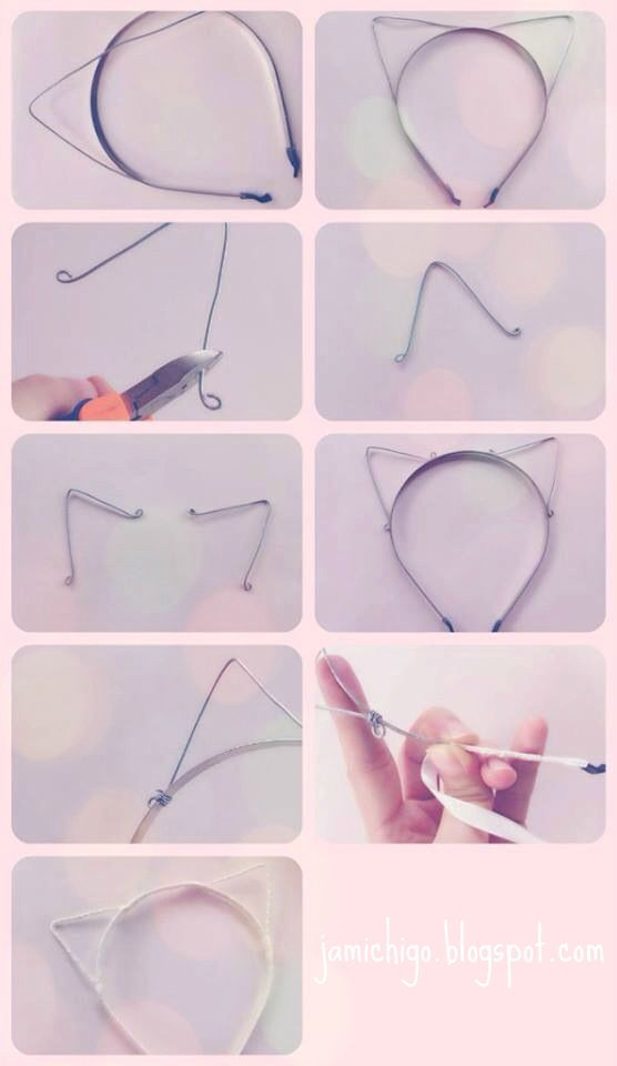 Best ideas about DIY Cat Ear Headbands
. Save or Pin DIY Cat Ears Headband Artesanato Now.