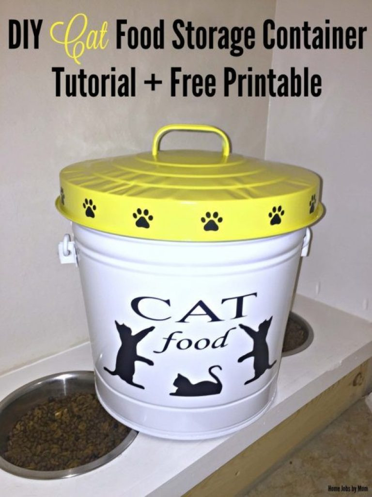 Best ideas about DIY Cat Food
. Save or Pin DIY Cat Food Storage Container Tutorial Free Printable Now.